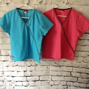 SCRUB TOPS!! 2 scrub tops by Dickies